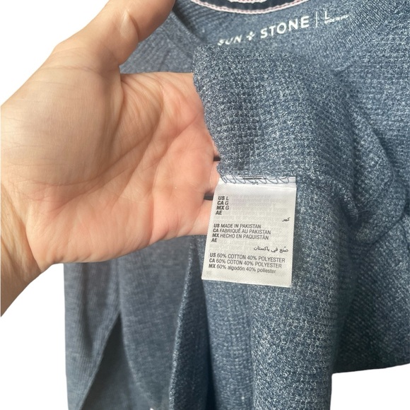 Sun + Stone Men’s Remix Waffle Knit Thermal L - Picture 3 of 3